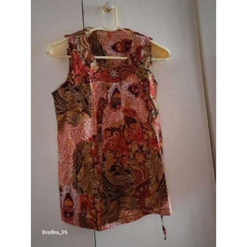 Top orange motifs divers marrons et orange Cache-cache, taille 44