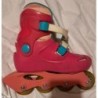 Rollers roses et bleus Décathlon, pour enfant maxi 45 kg, pointure 33
