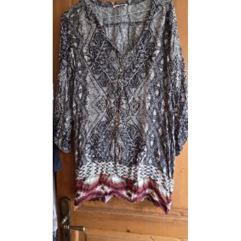 Robe tunique CAMAIEU noir et blanc Taille M