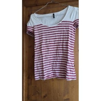 T-shirt NAF-NAF rayé rouge...