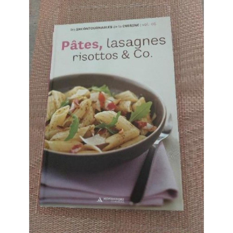 Livre de cuisine Pâtes lasagnes risottos