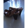 SANDALES CUIR MARRON RÊVE DE FLO TAILLE 37