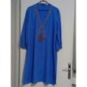 ROBE ORIENTALE BLEU ROI