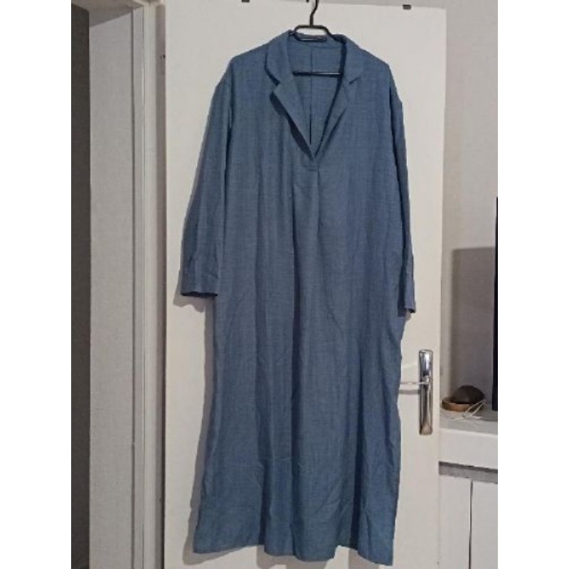 ROBE LONGUE SHEIN BLEU-GRIS TAILLE 38