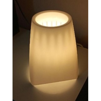ABAT-JOUR BLANC AVEC AMPOULE