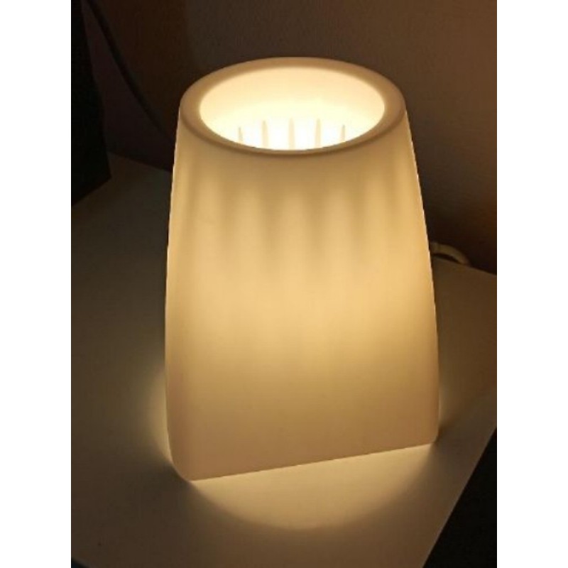 ABAT-JOUR BLANC AVEC AMPOULE