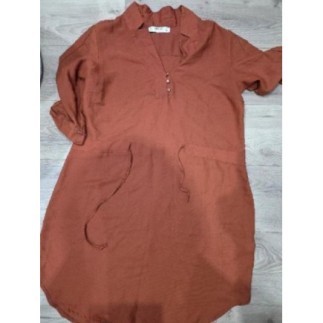 Robe marron fluide T42