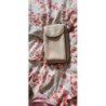 Portefeuille sacoche beige