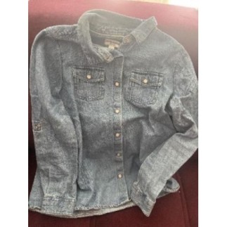 Chemise jeans fille -...