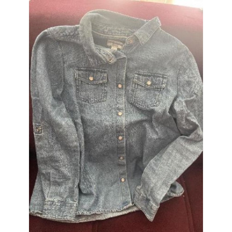 Chemise jeans fille - Verbaudet - 8A 