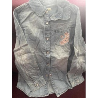 Chemise jeans brodé -...