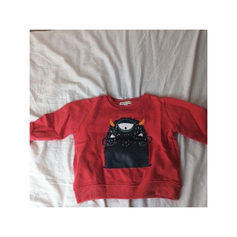 Pull monstre rouge - Verbaudet - 2A