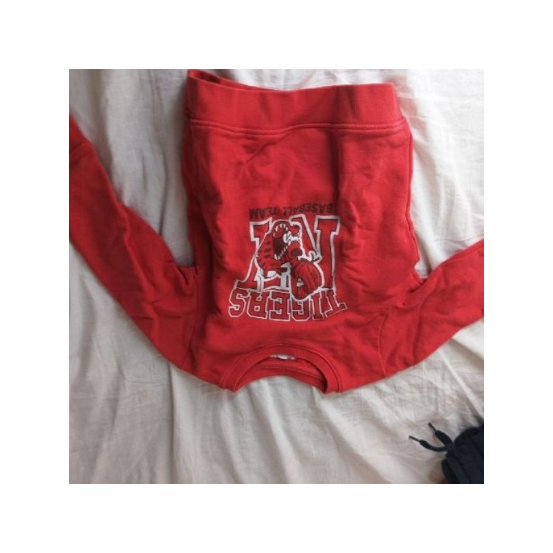 Pull tigers rouge - Verbaudet - 4A