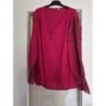 Chemise rouge à dentelles - Blanche porte - Taille XXL - neuf