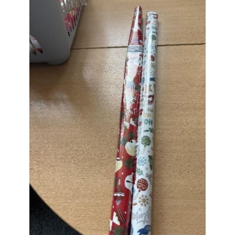 Lot de 2 papier cadeau 