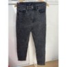 Jean noir/gris mom taille 40