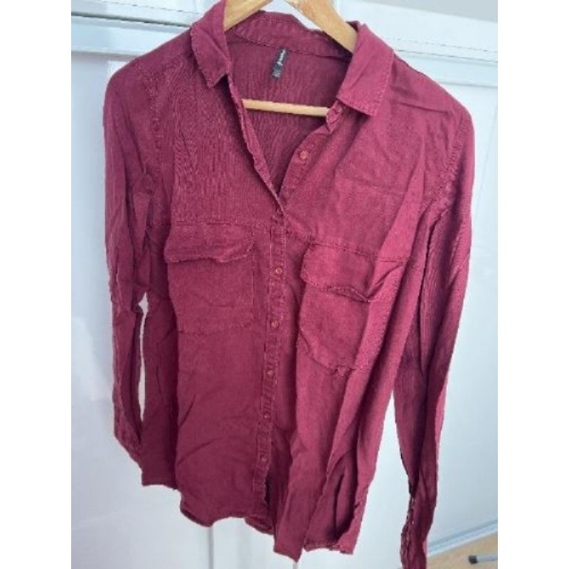Chemise bordeau taille S