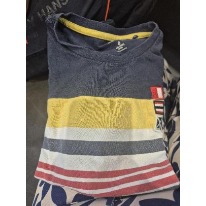 T shirt bleu jaune rouge Orchestra 8ans