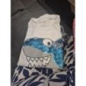 T shirt blanc requin 8 ans