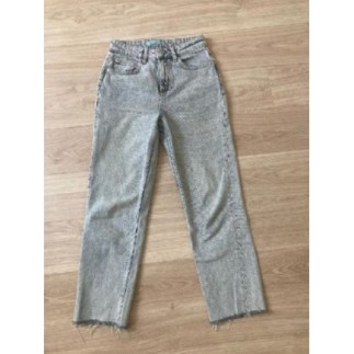 Jean fille gris clair -...