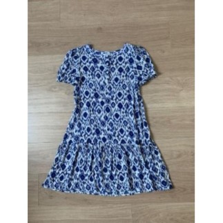 Robe viscose imprimée bleue...