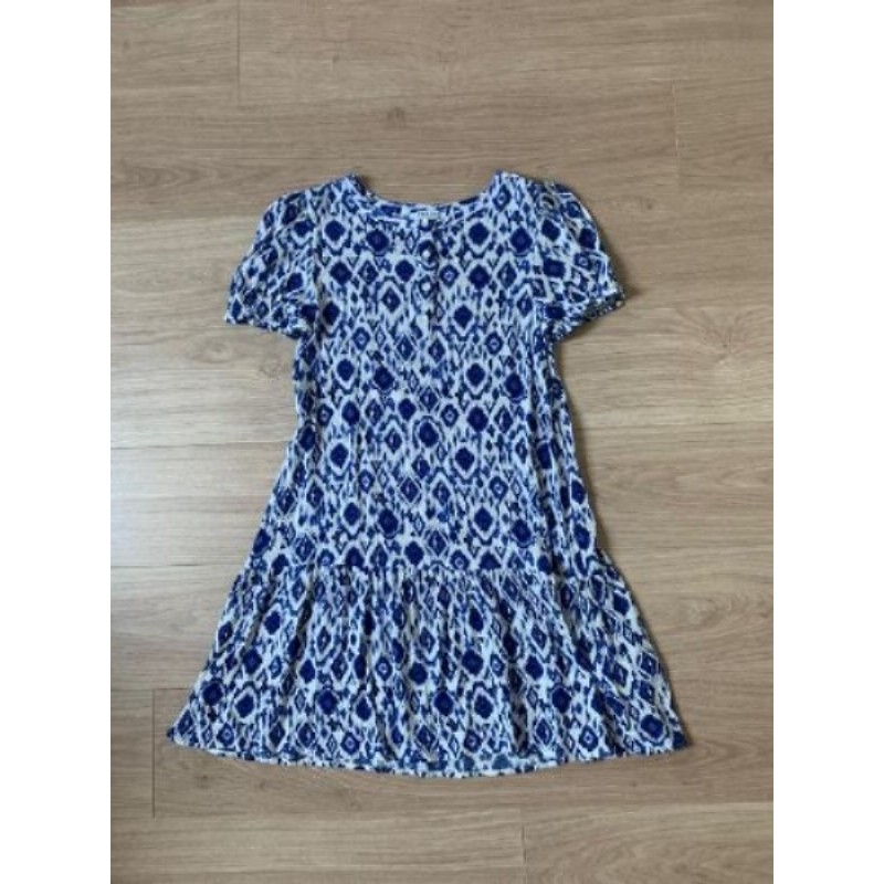 Robe viscose imprimée bleue fille 10 ans  creek – neuve jamais portée