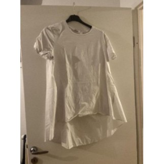 T-shirt long femme blanc L...