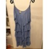 Robe volant bleue xdye