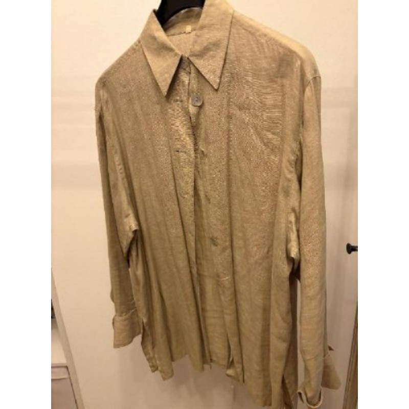 Chemise ml lin beige 