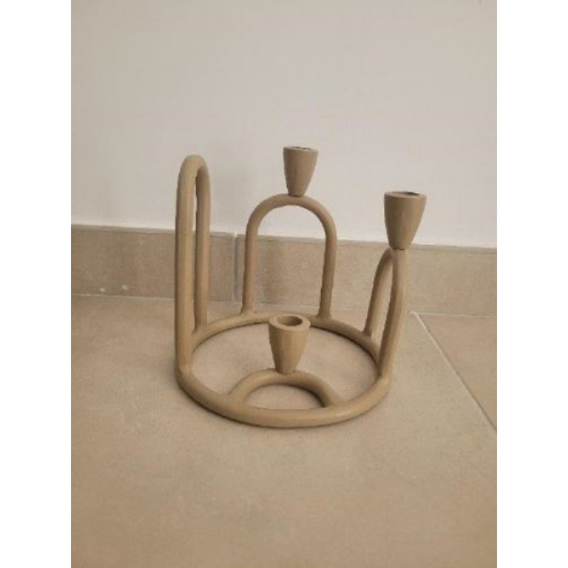 Porte bougie beige Casa 