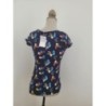 T shirt femme bleu Camaïeu taille Xs neuf 