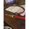 Ceinture rouge en cuir de vachette neuve