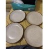 Lot de 4 assiettes en grès 