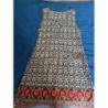 Robe taille S/M coton du monde dessin noir orange