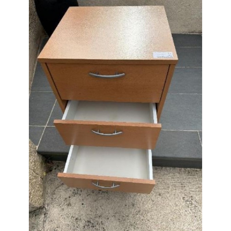 Meuble bureau 3 tiroirs 