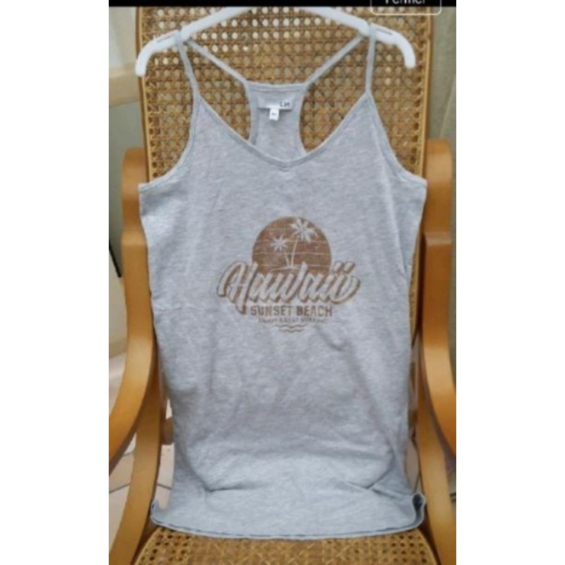 CHEMISE NUIT XS GRIS HAWAII  NEUF