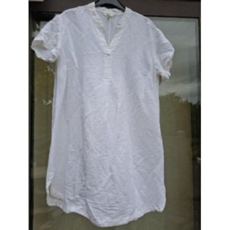 ROBE LIN BLANC HM S