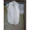 CHEMISIER BLANC SANS MANCHES KIABI L
