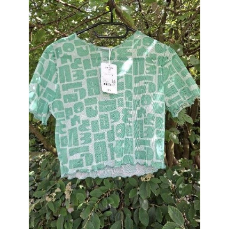 TOP TRANSPARENT VERT JENNYFER L NEUF