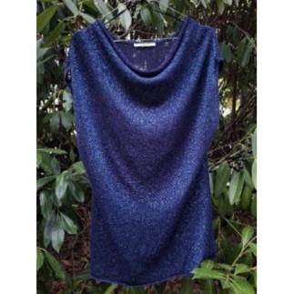 PULL LEGER BLEU PAILLETÉ...