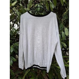 PULL LEGER BLANC NOIR YUKT1