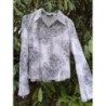 CHEMISE BLANC MOTIF NOIR MEXX 46