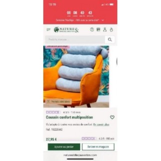 Cousin dos confort gris