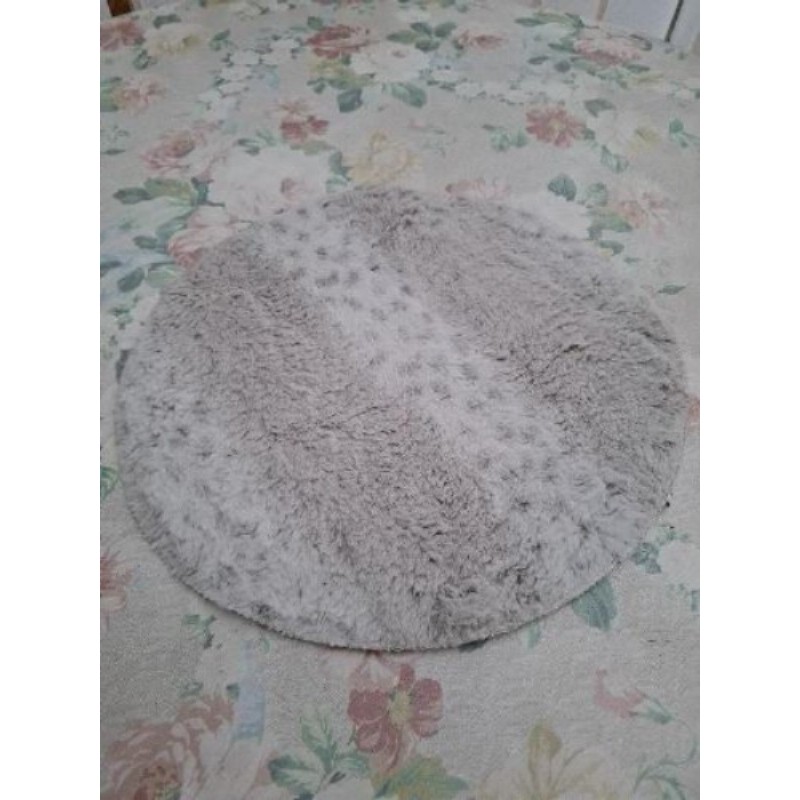 PETIT TAPIS ROND GRIS