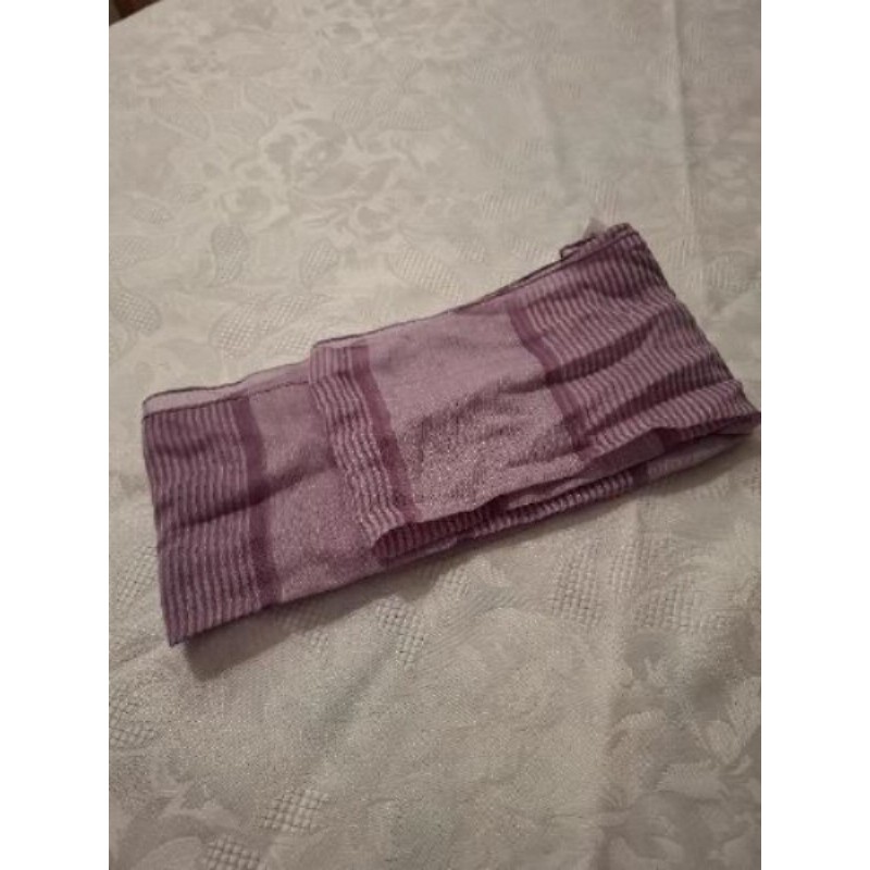 FOULARD VIOLET RAYURES 