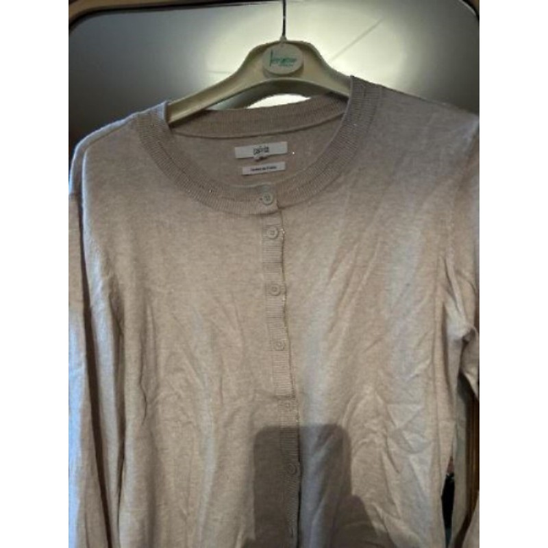 Cardigan femme beige clair XL