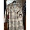 Manteau femme  crème rayé taille 40