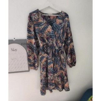 Robe multicolore manche...