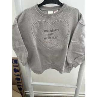 Sweat taupe Fille Zara 4...