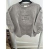 Sweat taupe Fille Zara 4 ans cœur 